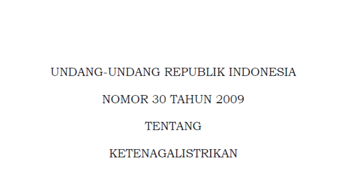 Perizinan Penggunaan Genset Berdasarkan UU Nomor 30 Tahun 2009